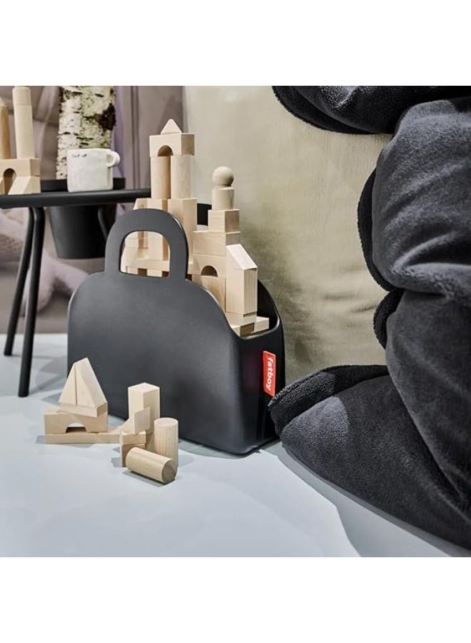 Fatboy حقيبة تسوق Fatboy® Sjopper-Kees | خفيفة الوزن | تحتفظ بالماء بدون تسرب | تقف بمفردها | مصنوعة من EVA سهل التنظيف | تحمل حتى 10 كجم | متينة جداً | 47 × 17 × 44 سم - أنثراسيت - Image 2